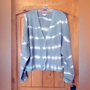 Sundance brand blue cotton cardigan